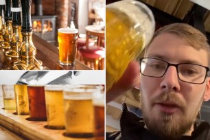 A UK man is on pace to drink 2,000 beers in 200 days.
