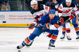 Mathew Barzal #13 of New York Islanders