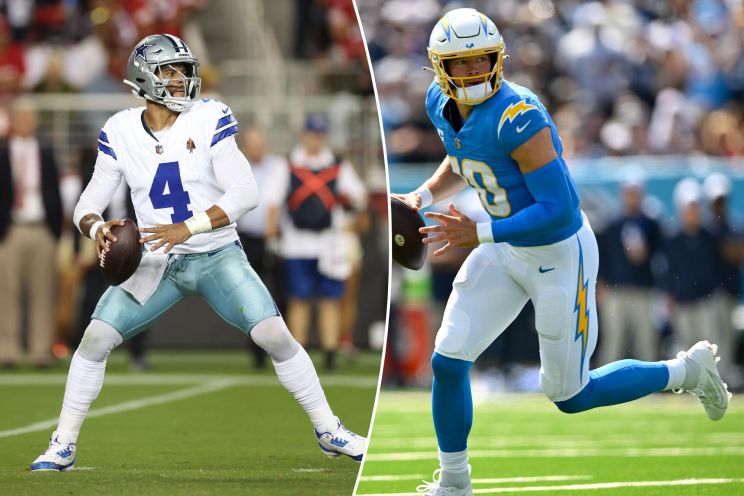 Dak Prescott leads the Cowboys against Justin Herbert in a big 'Monday Night Football" matchup.