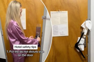 TikTok user Victoria Kokhan has gone viral on social media after sharing the extreme safety measures she takes while staying at hotels.
