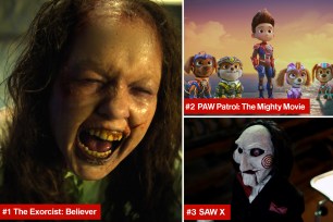 The Exorcist: Believer, PAW Patrol: The Mighty Movie, Saw X