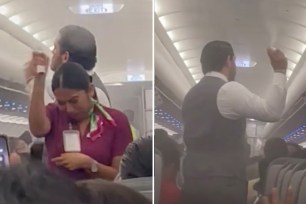 A Mexican flight was delayed for several hours after the cabin was beset by a biblical swarm of mosquitoes, as seen in a video blowing up online.